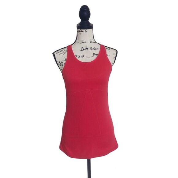Adidas by Stella McCartney Pink Racerback Tank Top Women’s Size M Built-In Bra A - Picture 1 of 4